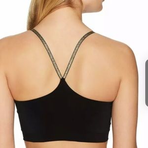 New Annette Silky Bralette Glitter Straps
